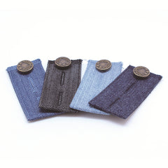 4pcs Waist Extender For Trousers Jeans Button Belt Extension