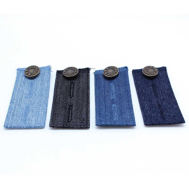 4pcs Waist Extender For Trousers Jeans Button Belt Extension