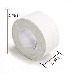 10.5ft PVC Caulk Tape Mildew Proof Waterproof for Kitchen Bathroom Sink Wall Crn