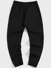 Christian Cross Print Drawstring Sweatpants Loose Fit Casual Joggers