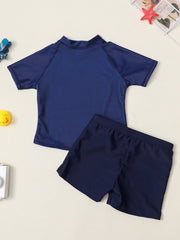 Boys Whale Swim Trunks & Tops Set for Beach Vacation