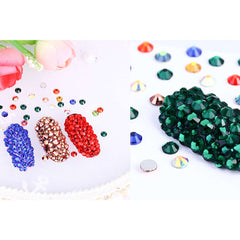 Crystal AB Nail Gems Stones Flat Back Nail Art Rhinestones