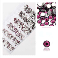 Crystal AB Nail Gems Stones Flat Back Nail Art Rhinestones
