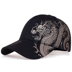 Chinese Dragon Pattern Sun Protection Hat Hip Hop Cap