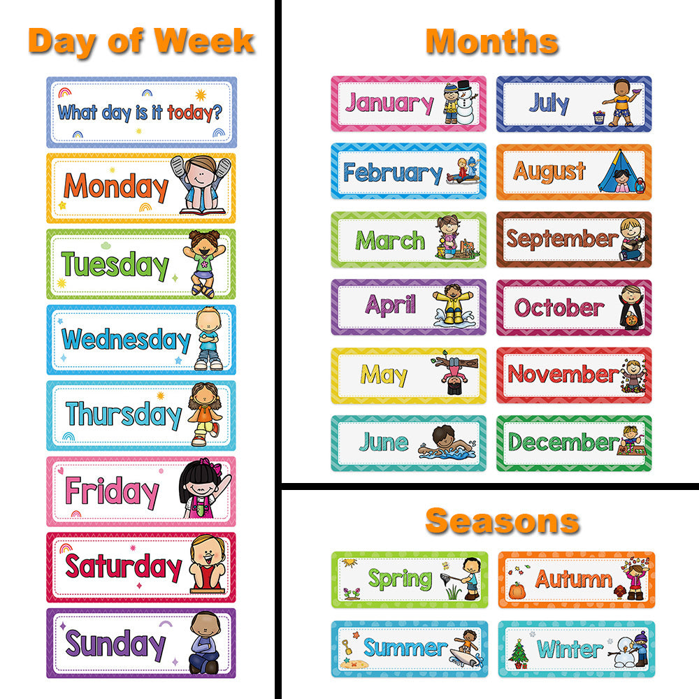 LACHILLY Headliners Set Seasonal English Learning Cards