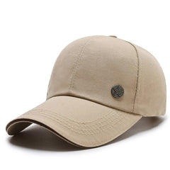 Pentagram Label Baseball Cap Solid Dad Hat
