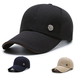 Pentagram Label Baseball Cap Solid Dad Hat