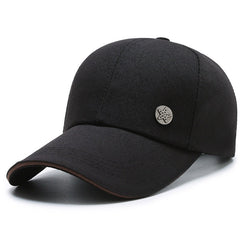 Pentagram Label Baseball Cap Solid Dad Hat