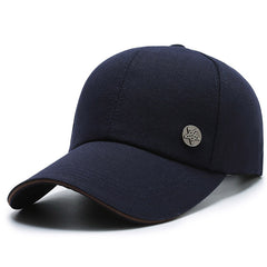 Pentagram Label Baseball Cap Solid Dad Hat