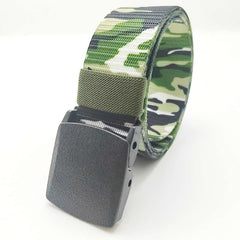 47in Men's Camo Nylon Tactical Belt Quick Release Buckle