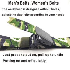 47in Men's Camo Nylon Tactical Belt Quick Release Buckle
