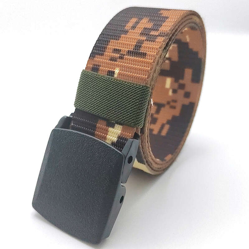 47in Men's Camo Nylon Tactical Belt Quick Release Buckle
