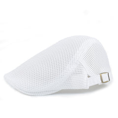 Adjustable Mesh Beret Breathable Peaked Cap