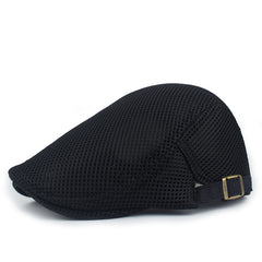 Adjustable Mesh Beret Breathable Peaked Cap