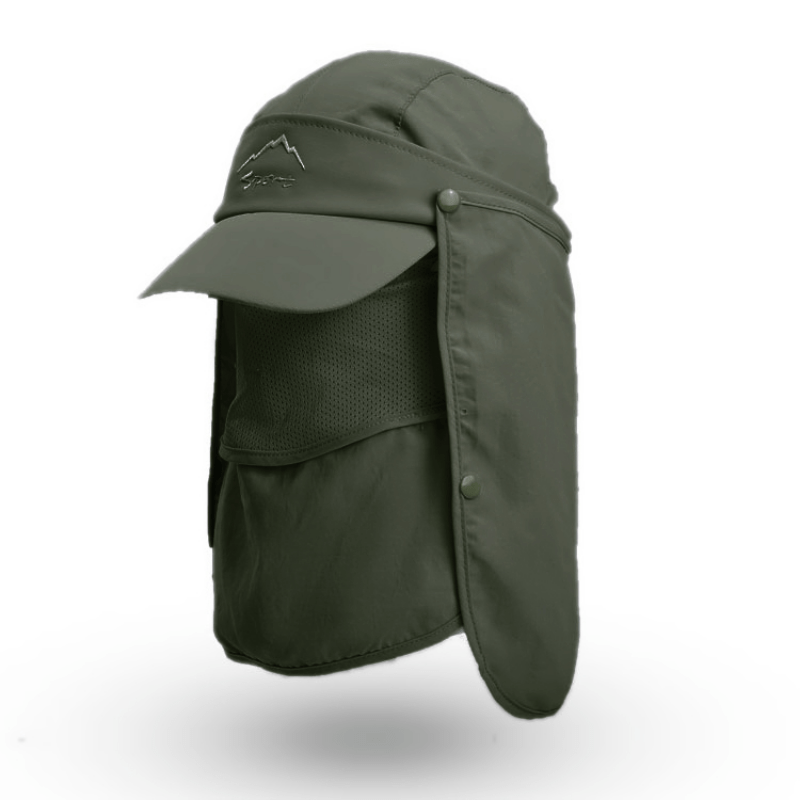Outdoor Sun Cap with Removable Face Shield for Men Women