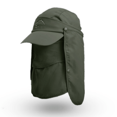 Outdoor Sun Cap with Removable Face Shield for Men Women