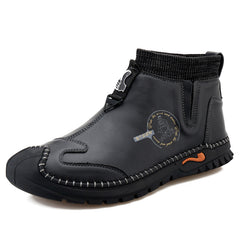Men's Leather Loafers Ankle Chukka Boots Work Dress Outdoor