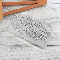 Peach Blossom Background Border Cut Stencil for DIY Crafts