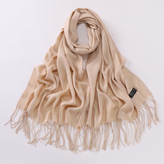 Warm Tassel Scarf Cashmere Neck Wrap