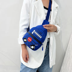 Teen Cartoon Zipper Sling Bag for Travel Gift