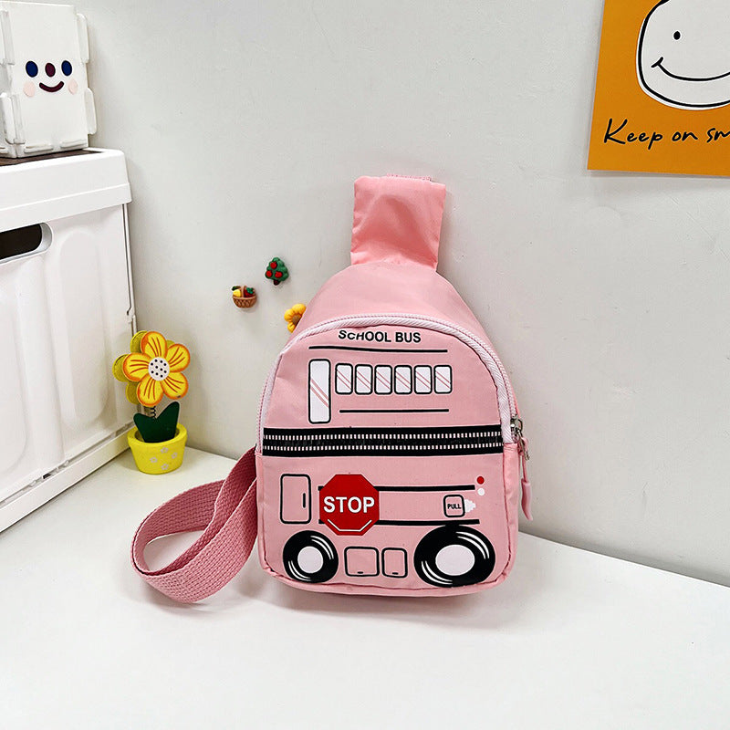 Teen Cartoon Zipper Sling Bag for Travel Gift