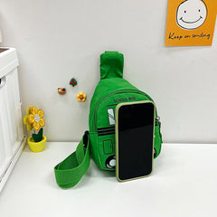 Teen Cartoon Zipper Sling Bag for Travel Gift