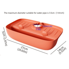 Splash Guard Sink Faucet Drain Rack Fast Drying Mat Drip Catcher Kitchen Storage
