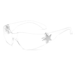 Men's Star Pattern Rimless Sunglasses UV Protection Glasses