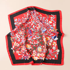 Boho Silk Neckerchief Bandana Women Head Wrap Scarf