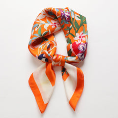 Boho Silk Neckerchief Bandana Women Head Wrap Scarf