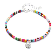 Colorful Bead Shell Anklet Foot Chain Ocean Beach Jewelry Gift