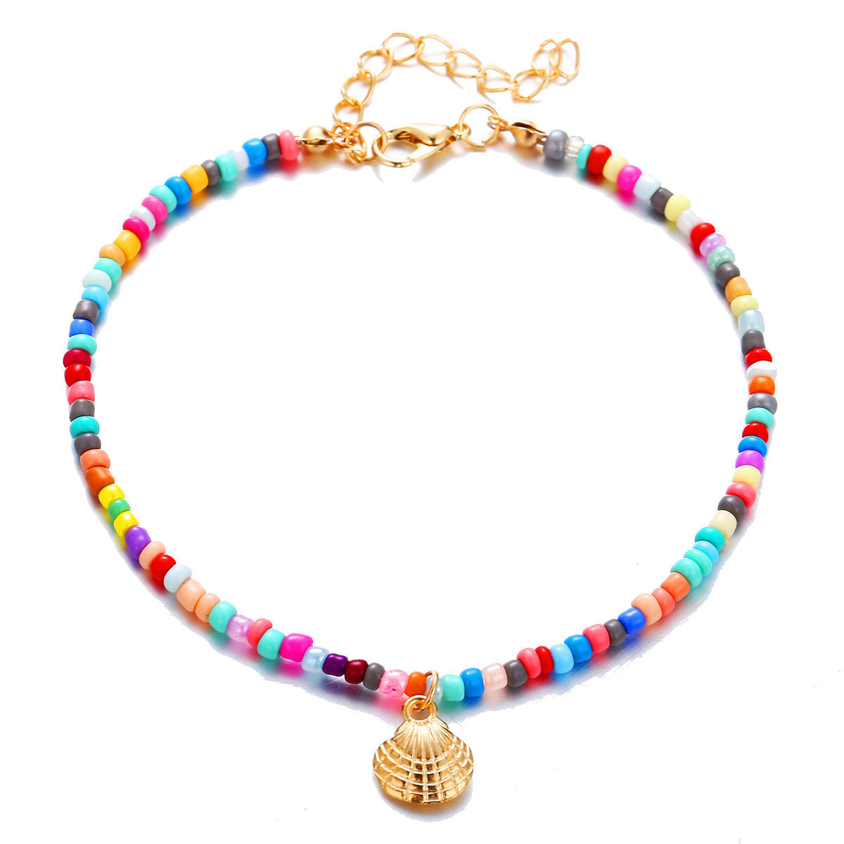 Colorful Bead Shell Anklet Foot Chain Ocean Beach Jewelry Gift