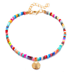 Colorful Bead Shell Anklet Foot Chain Ocean Beach Jewelry Gift