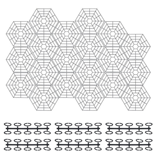 20pcs Pond Fish Guard Net Protectors UV Resistant