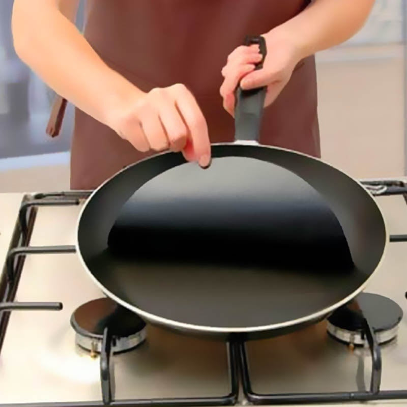BBQ Frying Pan Mat Non stick Round Heat resistant Liner Sheet RV Kitchen
