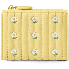 Vintage Embroidered Flowers Zipper Wallet Coin Purse