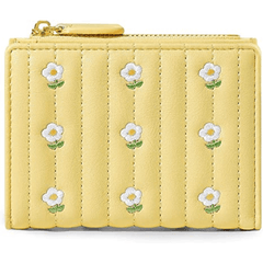 Vintage Embroidered Flowers Zipper Wallet Coin Purse