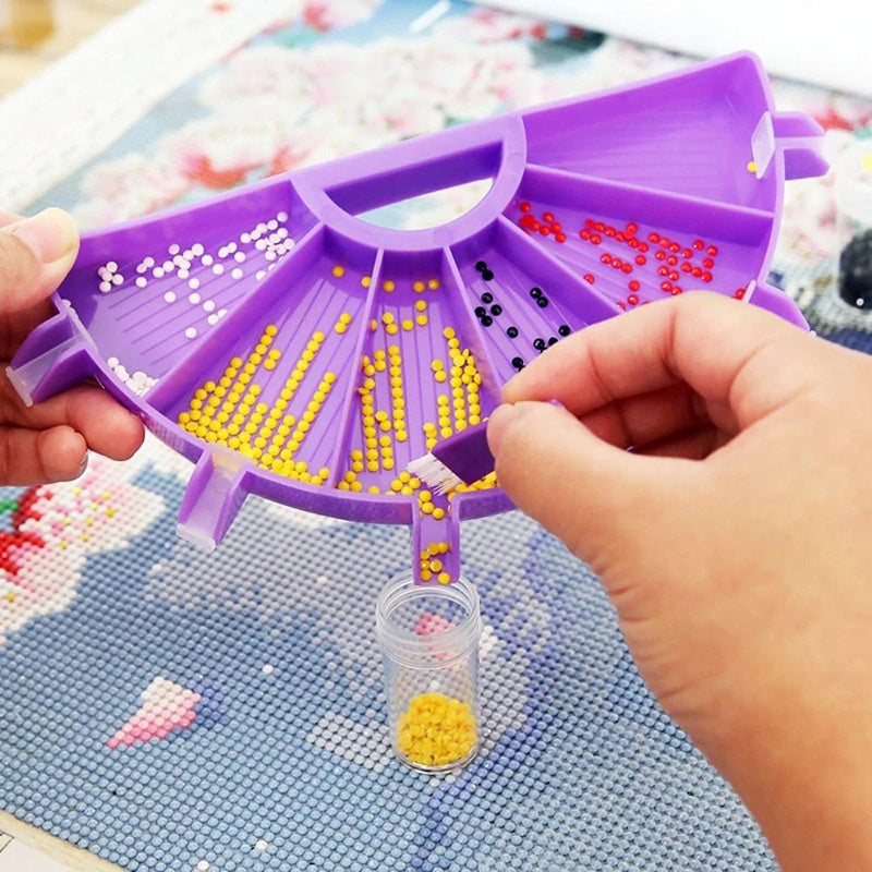 Diamond Painting Tools Kit - 4 Color Palette Drill Plate