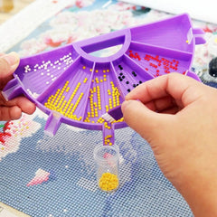 Diamond Painting Tools Kit - 4 Color Palette Drill Plate