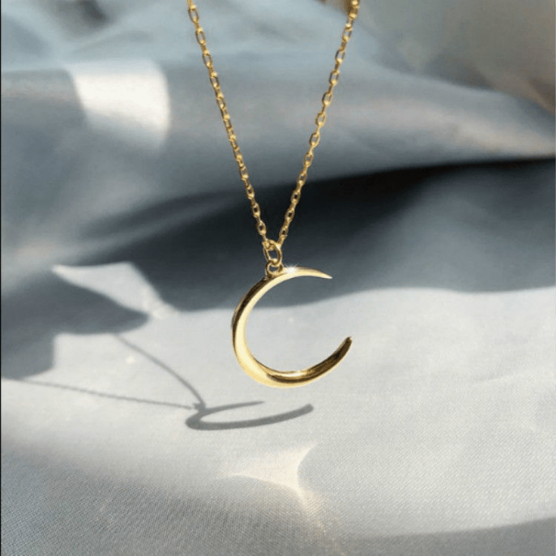 Y2K Moon Pendant Necklace Decorative Accessories Gift