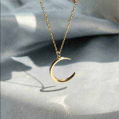 Y2K Moon Pendant Necklace Decorative Accessories Gift
