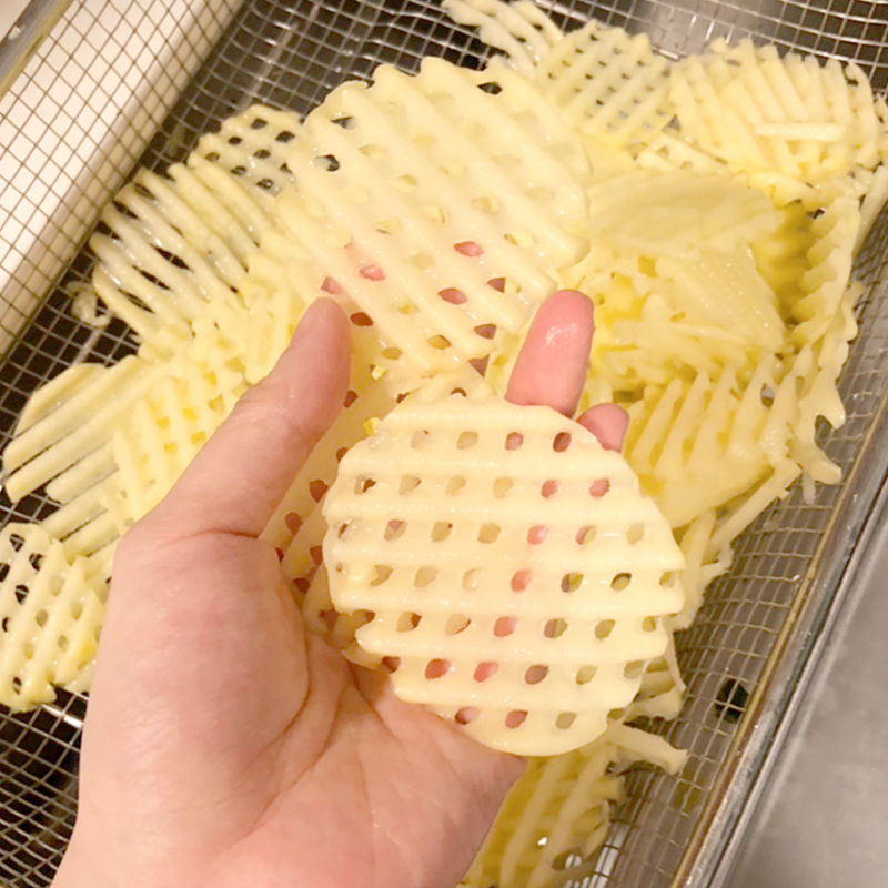 Potato Slicer Cut Potato Grid Vegetable Cutter Wave Cut Flower Gadgets