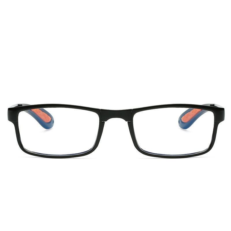 Men's Square Frame Reading Glasses Anti Light Casual Eyeglasses