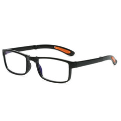 Men's Square Frame Reading Glasses Anti Light Casual Eyeglasses