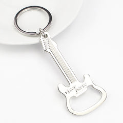 Guitar Shaped Beer Opener Key Chain