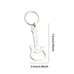 Guitar Shaped Beer Opener Key Chain