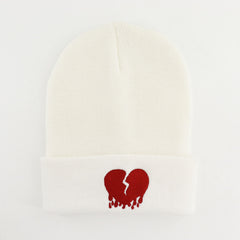 One Love Embroidered Beanie Warm Skull Hat Unisex
