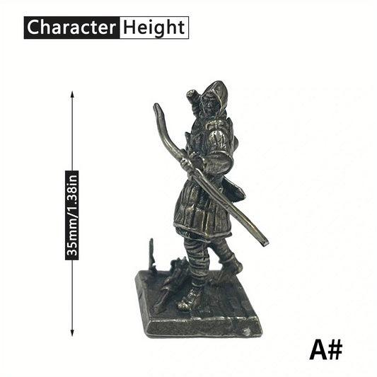 Copper Metal Warrior Arab Knight Soldier Figurines - Boy Gift