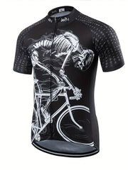 Men's Quick Dry Cycling Jersey with Rear Pocket