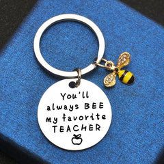 Bee My Favorite Teacher Keychain Thank You Gift